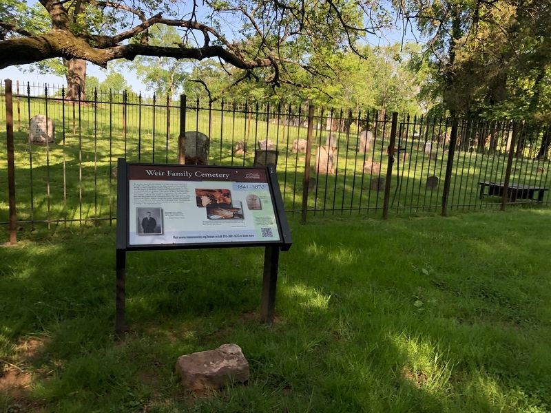 Weir Family Cemetery Marker image. Click for full size.