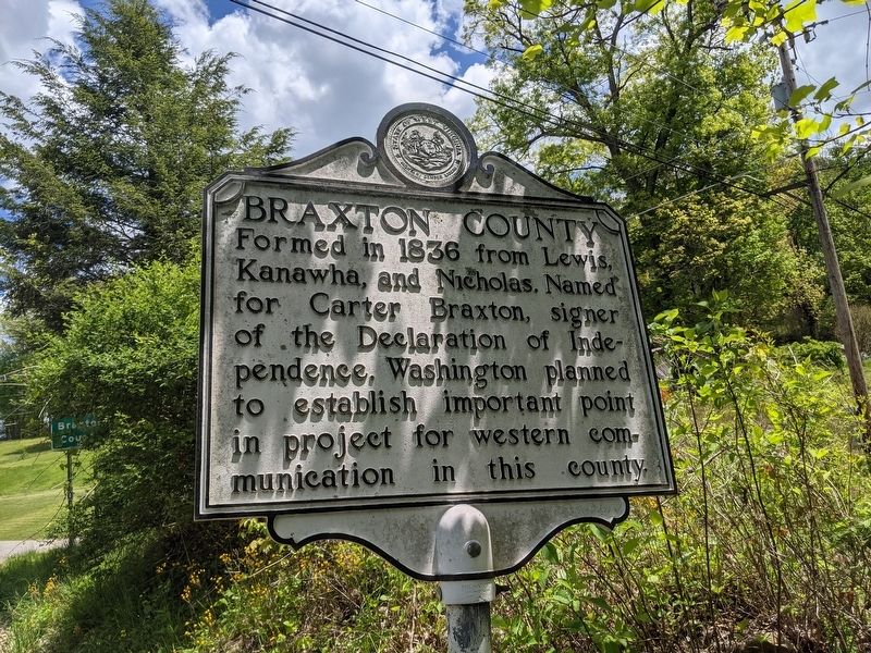 Braxton County Marker image. Click for full size.