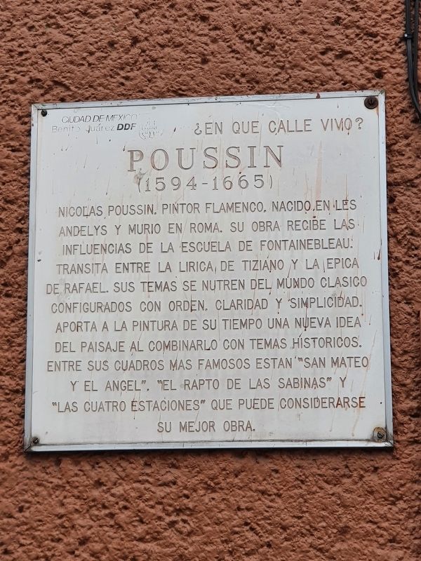 Poussin Marker. Click for full size. Poussin Marker image. Click for full size.