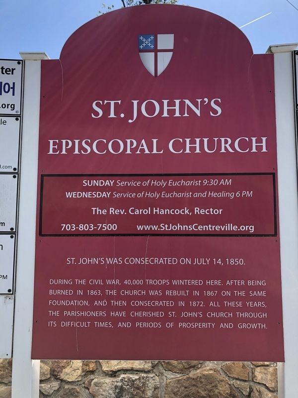 St. John's Episcopal Church Marker image. Click for full size.