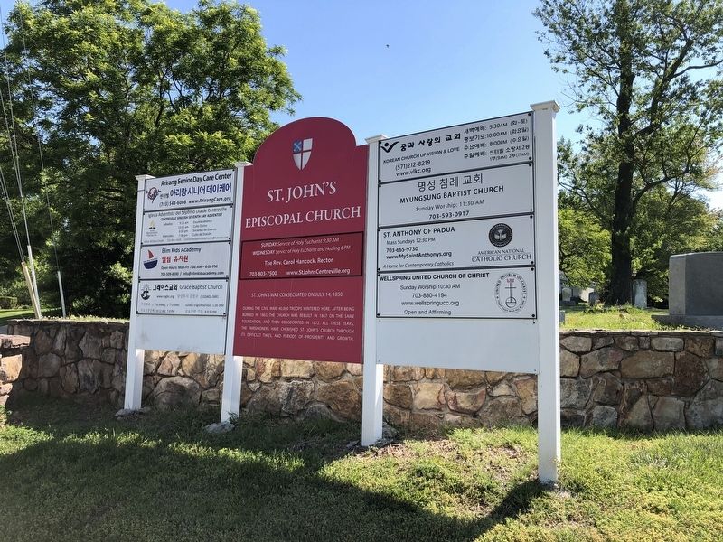 St. John's Episcopal Church Marker image. Click for full size.