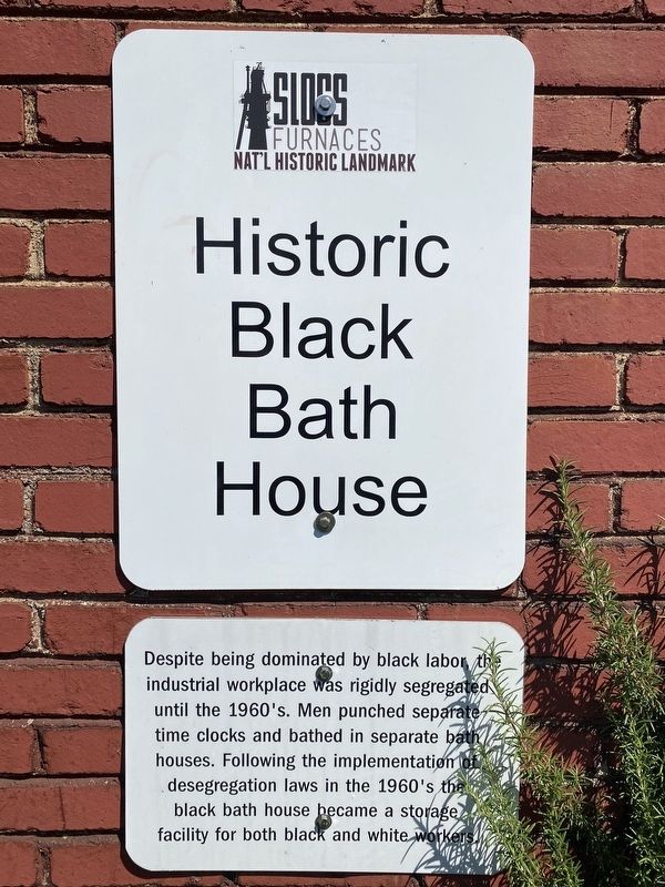 Historic Black Bath House Marker image. Click for full size.