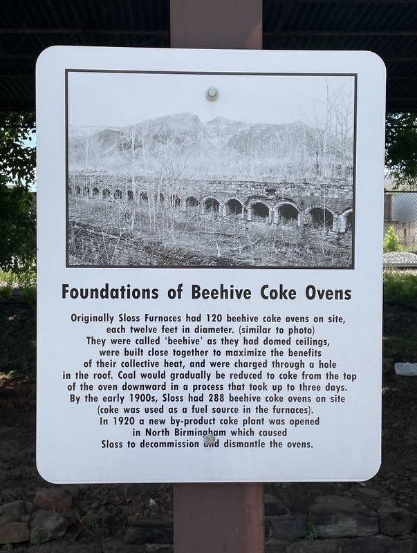 Foundations of Beehive Coke Ovens Marker image. Click for full size.