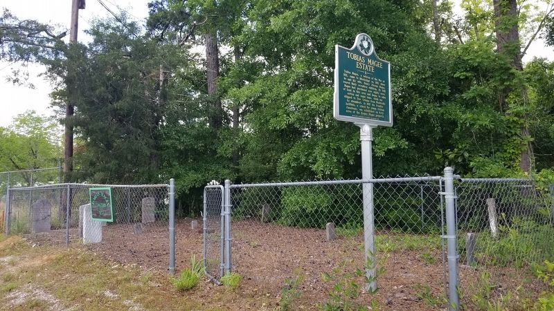 Tobias Magee Estate Marker. Click for full size. Tobias Magee Estate Marker image. Click for full size.