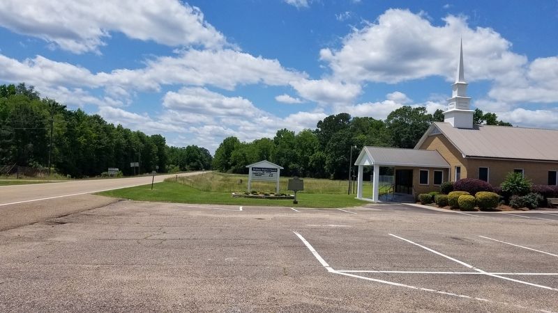 The view of the Bethany Church and Marker from the road. Click for full size. The view of the Bethany Church and Marker from the road image. Click for full size.