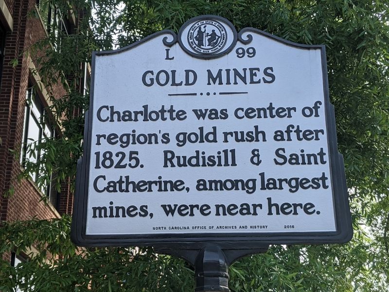 Gold Mines Marker. Click for full size. Gold Mines Marker image. Click for full size.