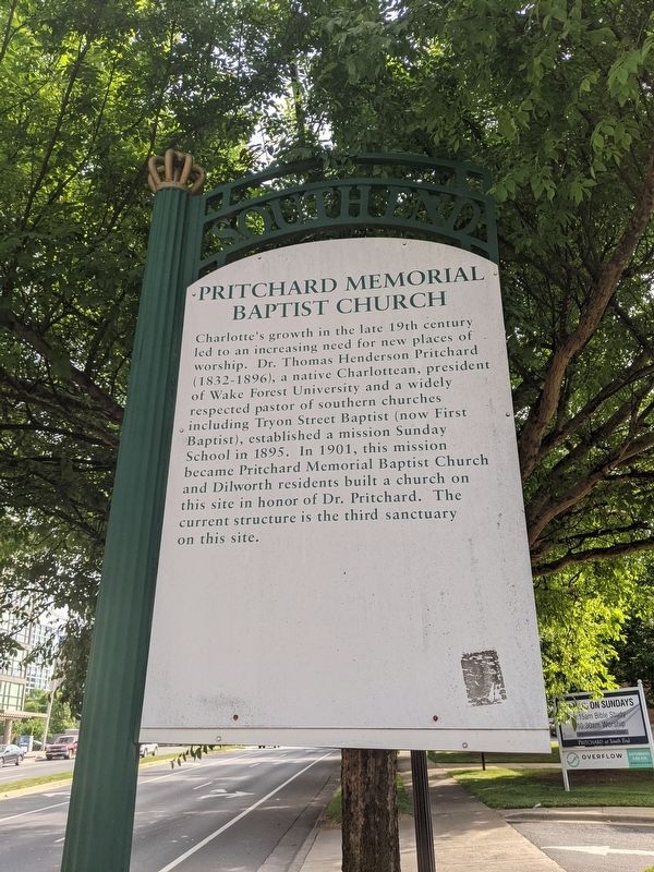 Pritchard Memorial Baptist Church Marker image. Click for full size.