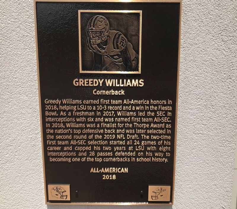 Greedy Williams Marker image. Click for full size.