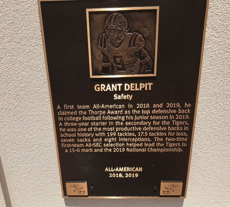 Grant Delpit Marker. Click for full size. Grant Delpit Marker image. Click for full size.