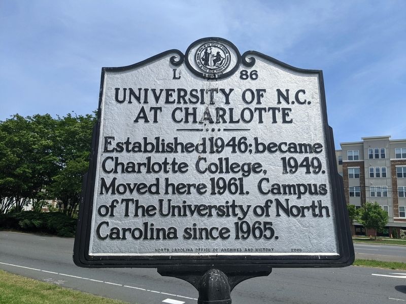 University of N.C. at Charlotte Marker image. Click for full size.