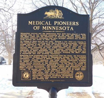 Medical Pioneers of Minnesota Marker image. Click for full size.