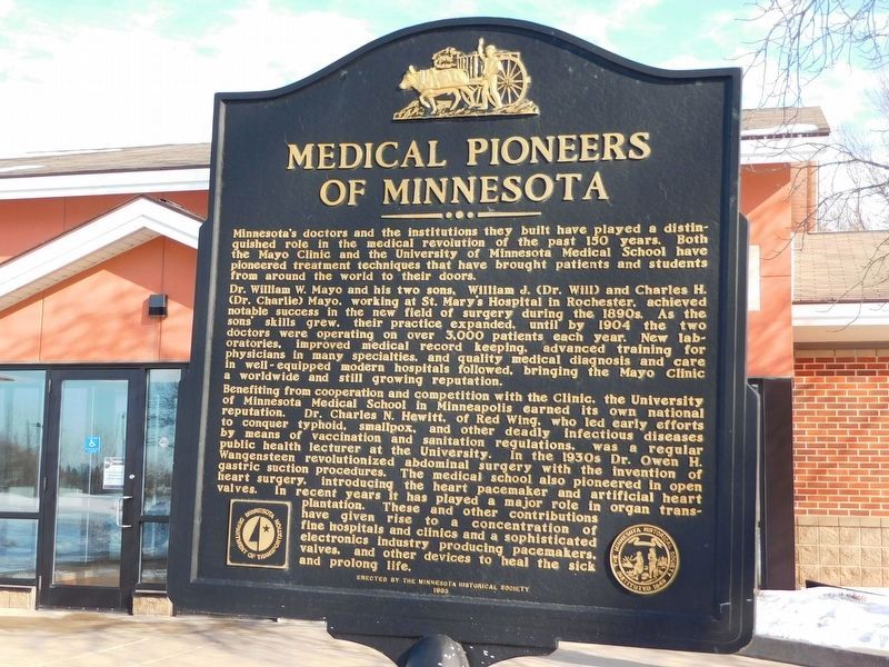 Medical Pioneers of Minnesota Marker image. Click for full size.