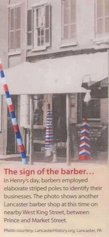 The sign of the barber... image. Click for full size.