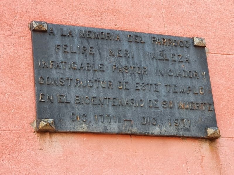 Felipe Neri Vallez Marker. Click for full size. Felipe Neri Vallez Marker image. Click for full size.