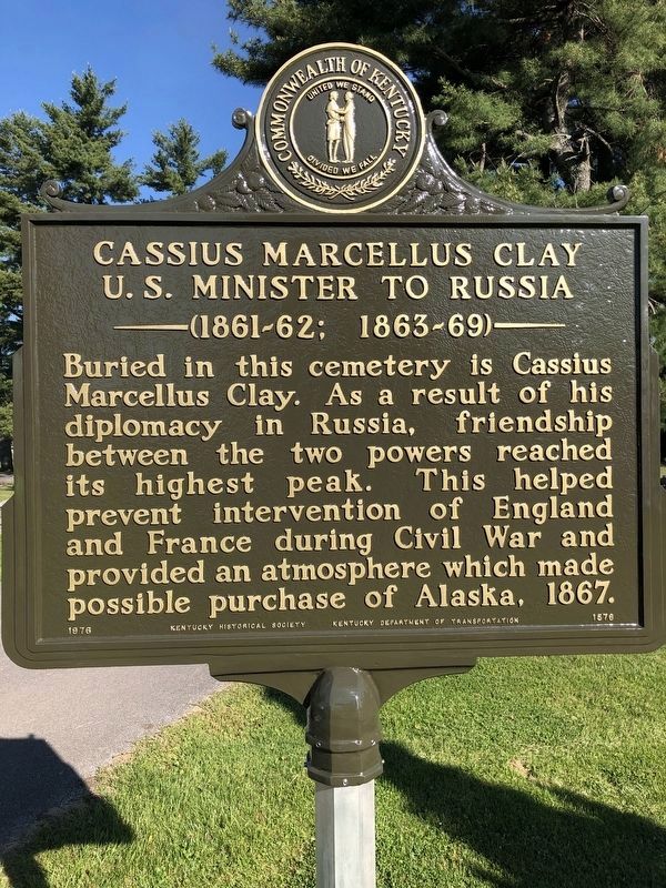 Cassius Marcellus Clay Marker image. Click for full size.