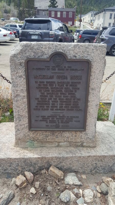McClellan Opera House Marker. Click for full size. McClellan Opera House Marker image. Click for full size.