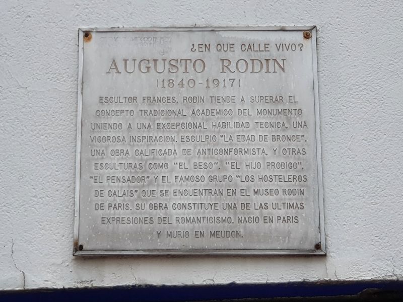 Auguste Rodin Marker image. Click for full size.
