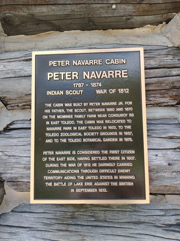 Peter Navarre Cabin Marker image. Click for full size.