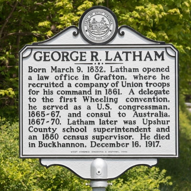 George R. Latham Marker image. Click for full size.