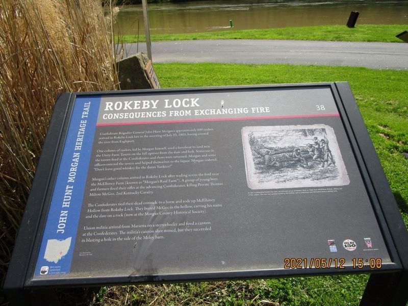 Rokeby Lock Marker image. Click for full size.