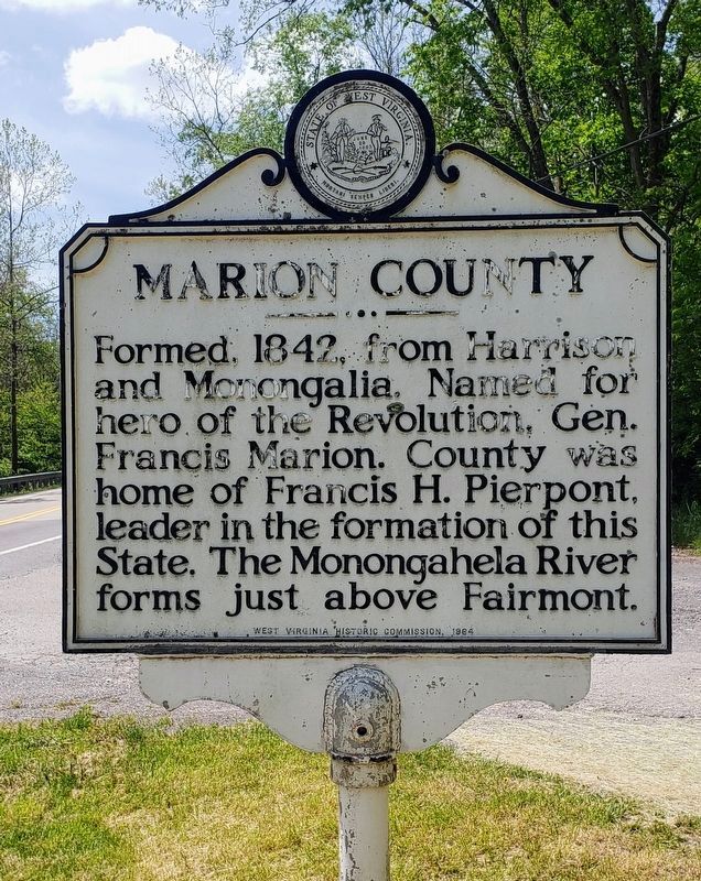 Marion County side of the marker image. Click for full size.