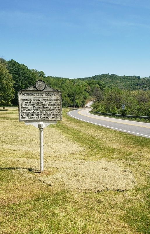 Monongalia County/Marion County Marker image. Click for full size.