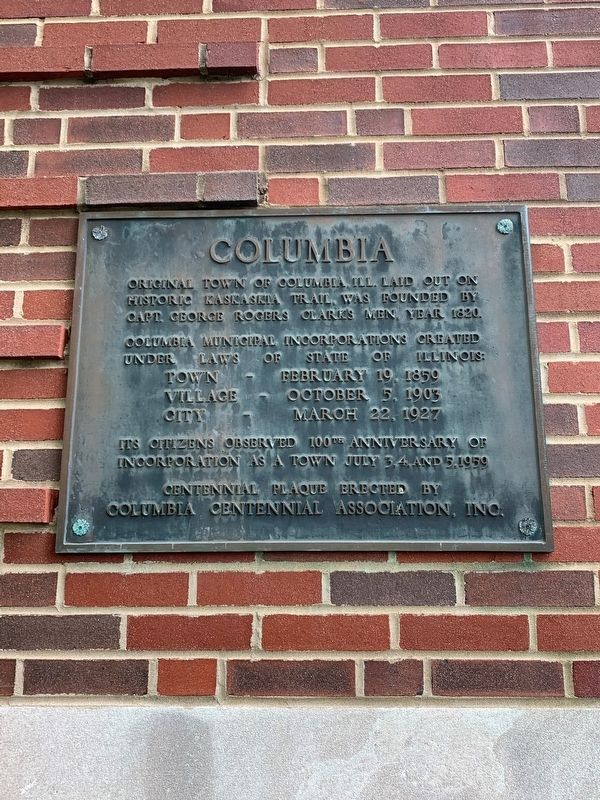 Columbia Marker image. Click for full size.