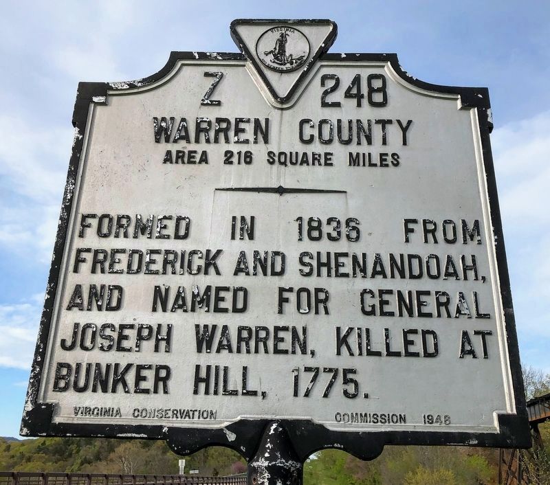 Warren County / Page County Marker image. Click for full size.