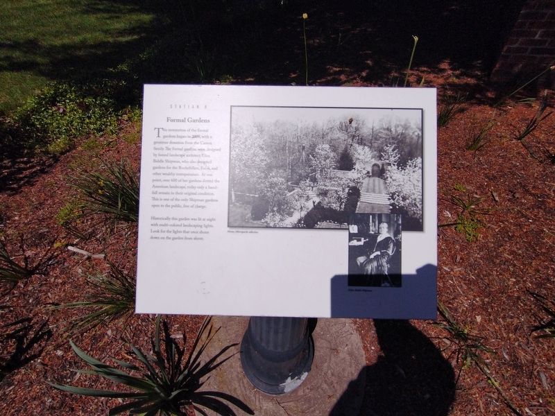 Formal Gardens Marker. Click for full size. Formal Gardens Marker image. Click for full size.