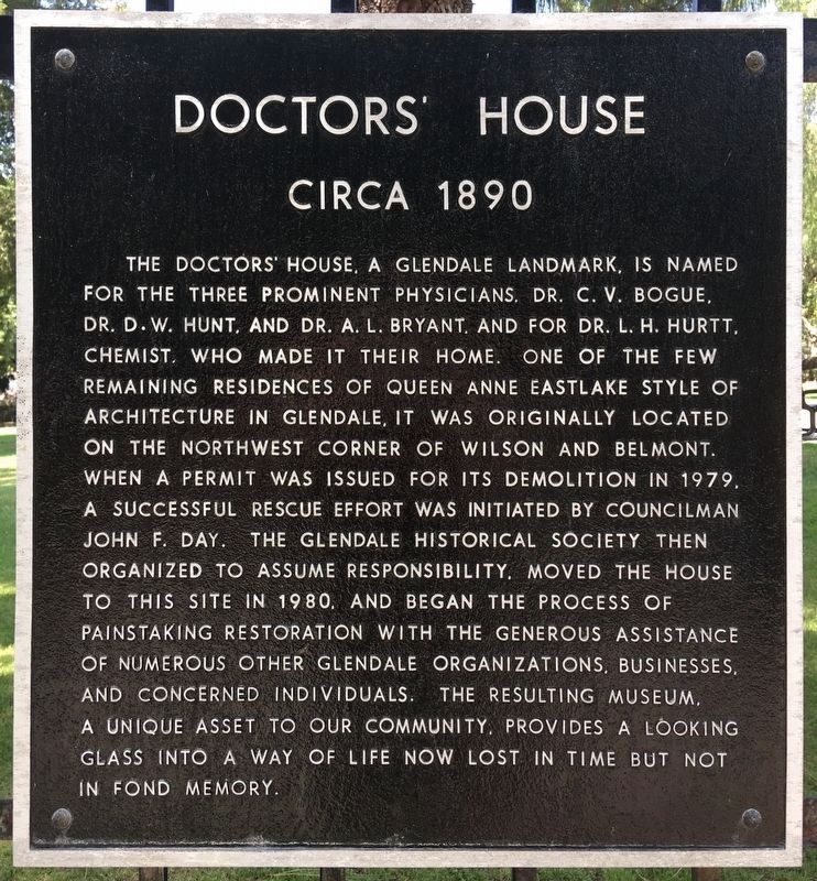 Doctors House Marker image. Click for full size.