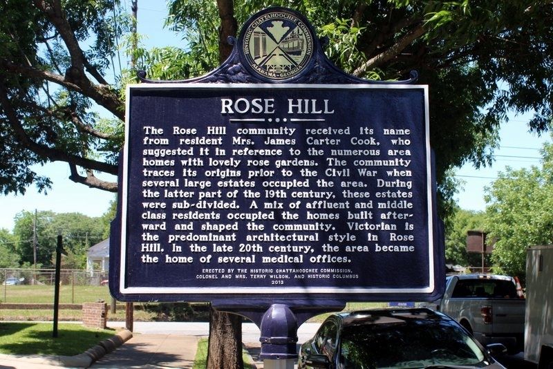 Rose Hill side of marker image. Click for full size.
