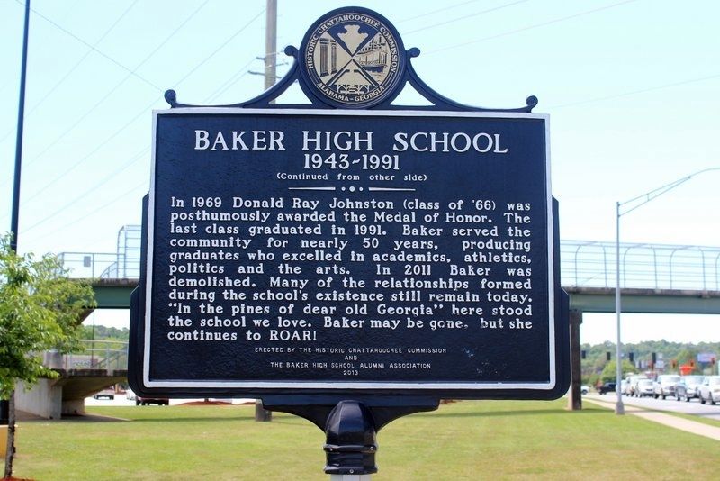Baker High School Marker Side 2 image. Click for full size.