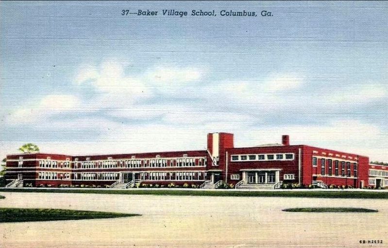 Postcard view of Baker High School image. Click for full size.
