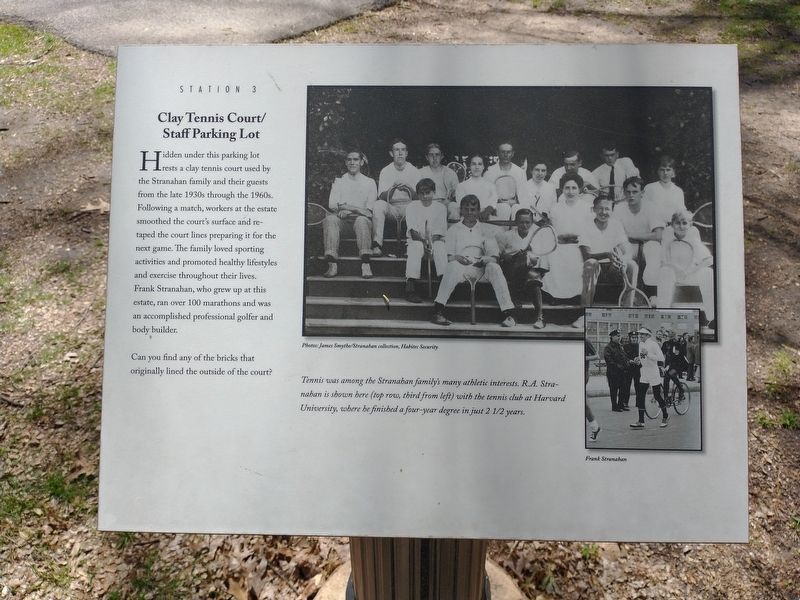 Clay Tennis Court / Staff Parking Lot Marker image. Click for full size.