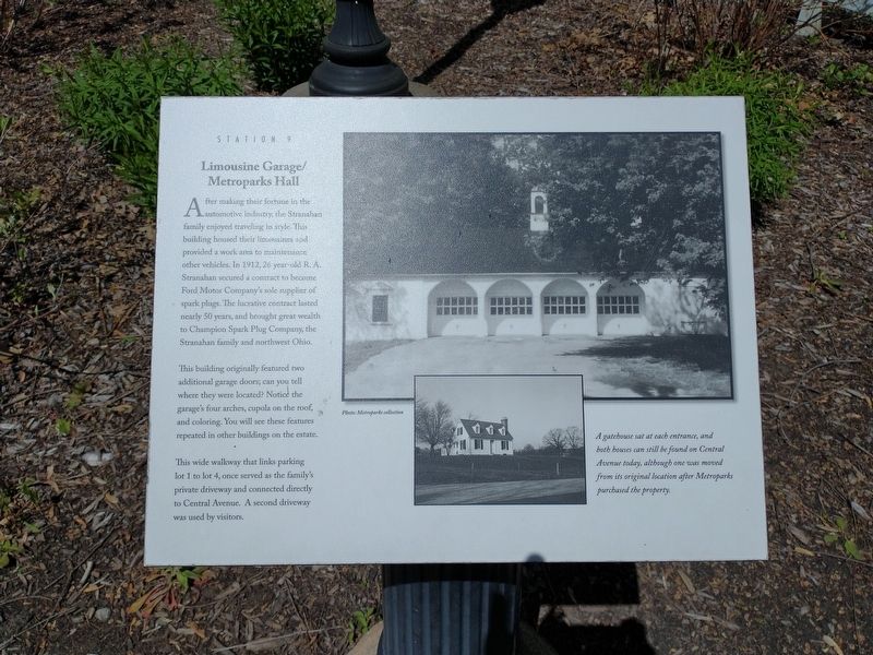 Limousine Garage / Metroparks Hall Marker. Click for full size. Limousine Garage / Metroparks Hall Marker image. Click for full size.