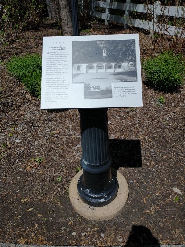 Limousine Garage / Metroparks Hall Marker. Click for full size. Limousine Garage / Metroparks Hall Marker image. Click for full size.