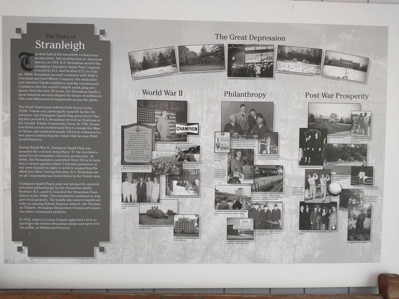 The Story of Stranleigh Marker. Click for full size. The Story of Stranleigh Marker image. Click for full size.
