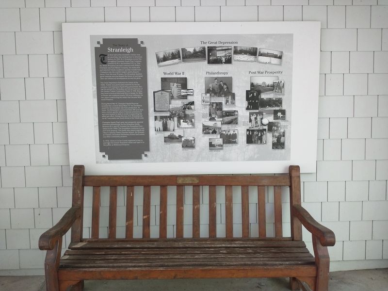 The Story of Stranleigh Marker. Click for full size. The Story of Stranleigh Marker image. Click for full size.