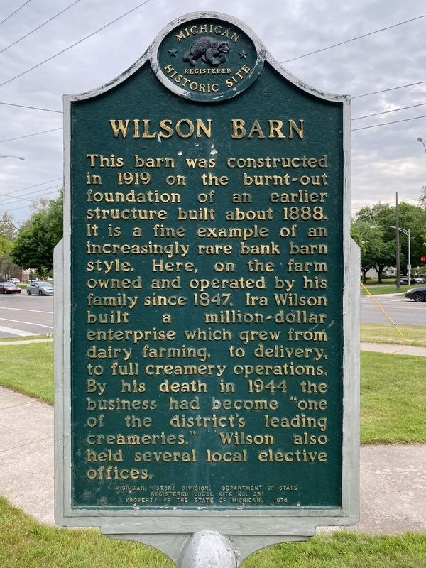 Wilson Barn Marker image. Click for full size.