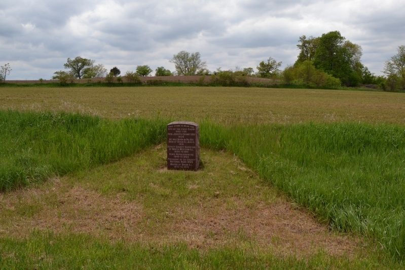 Site of the First Cabin Built for Hon. Joseph Crawford Marker image. Click for full size.
