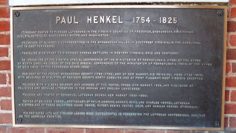 Paul Henkel Marker image. Click for full size.