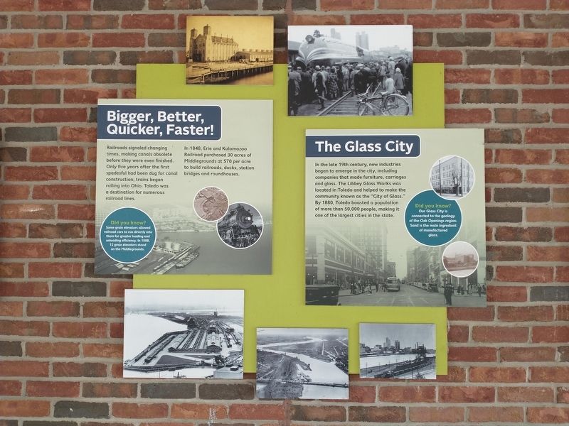 Bigger, Better, Quicker, Faster! / The Glass City Marker image. Click for full size.
