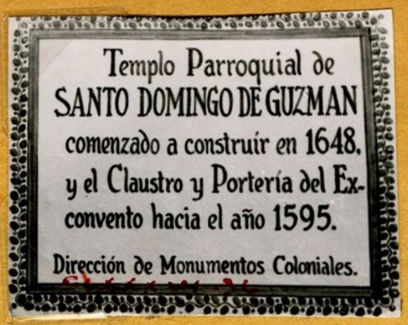 Parish Church of Santo Domingo de Guzmn Marker image. Click for full size.