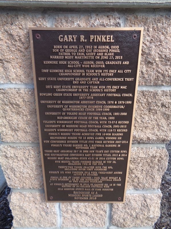 Gary R. Pinkel Marker image. Click for full size.