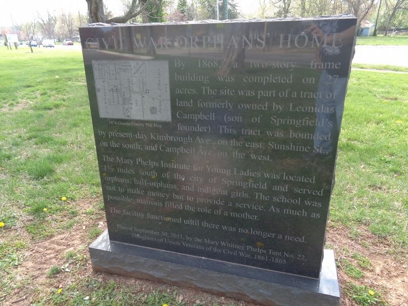 Civil War Orphans' Home Marker. Click for full size. Civil War Orphans' Home Marker image. Click for full size.