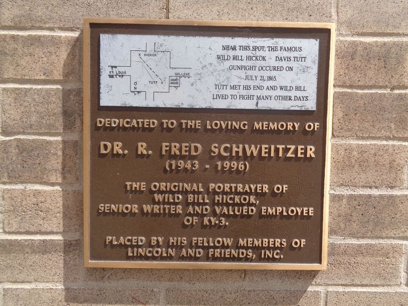 Dedicated to the Loving Memory of Dr. R. Fred Schweitzer Marker image. Click for full size.