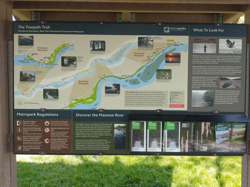 The Towpath Trail Marker image. Click for full size.