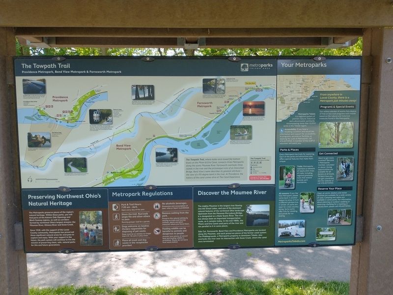 The Towpath Trail Marker image. Click for full size.