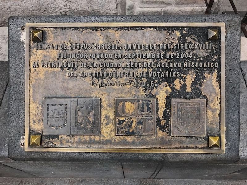 Temple of Corpus Christi missing marker. Click for full size. Temple of Corpus Christi missing marker image. Click for full size.