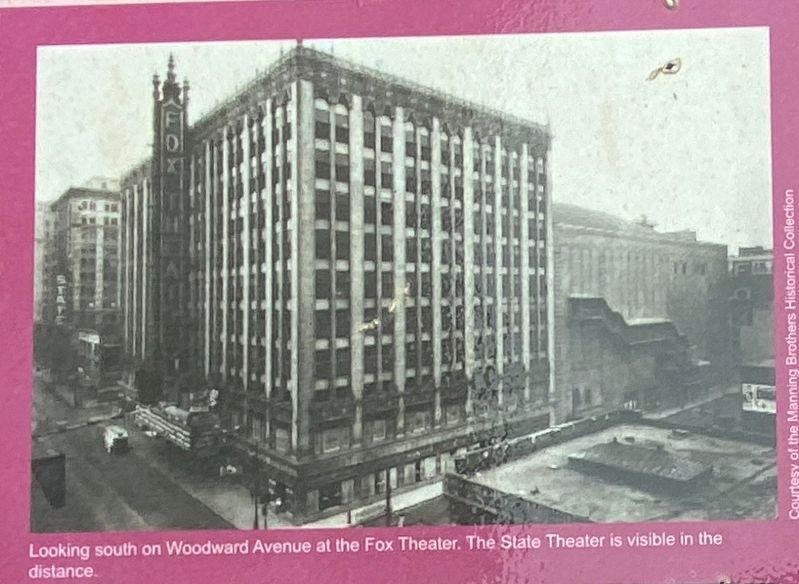 Top left section of marker showing Fox Theater. image. Click for full size.